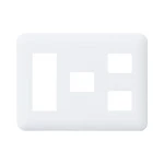 WTF7776W コスモシリーズワイド21簡易耐火コンセントプレート(3コ＋1コ＋2コ用)(ホワイト)