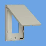 WTF7903 コスモシリーズワイド21防滴プレート(コンセント3コ用)(取付枠付)