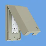 WTF7972 コスモシリーズワイド21ガードプレート(コンセント2コ用)(取付枠付)