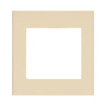 WTF8570F コスモシリーズワイド21簡易耐火用コンセントプレート2連接穴用(ベージュ)