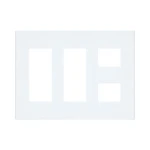 WTF8708W コスモシリーズワイド21簡易耐火用コンセントプレート8コ用(ホワイト)