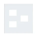 WTF8773W コスモシリーズワイド21簡易耐火用コンセントプレート3コ用(2コ＋1コ用)(ホワイト)