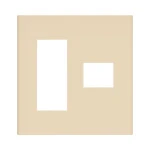 WTF8774F コスモシリーズワイド21簡易耐火用コンセントプレート4コ用(3コ＋1コ用)(ベージュ)