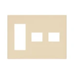 WTF8775F コスモシリーズワイド21簡易耐火用コンセントプレート5コ用(3コ＋1コ＋1コ用)(ベージュ)