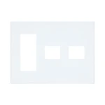 WTF8775W コスモシリーズワイド21簡易耐火用コンセントプレート5コ用(3コ＋1コ＋1コ用)(ホワイト)