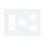 WTF8776W コスモシリーズワイド21簡易耐火用コンセントプレート6コ用(3コ＋1コ＋2コ用)(ホワイト)