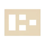 WTF8786F コスモシリーズワイド21簡易耐火用コンセントプレート6コ用(3コ＋2コ＋1コ用)(ベージュ)