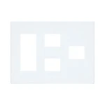 WTF8786W コスモシリーズワイド21簡易耐火用コンセントプレート6コ用(3コ＋2コ＋1コ用)(ホワイト)