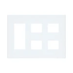 WTF8787W コスモシリーズワイド21簡易耐火用コンセントプレート7コ用(3コ＋2コ＋2コ用)(ホワイト)