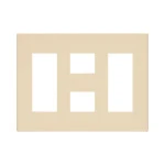 WTF8788F コスモシリーズワイド21簡易耐火用コンセントプレート8コ用(3コ＋2コ＋3コ用)(ベージュ)