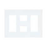 WTF8788W コスモシリーズワイド21簡易耐火用コンセントプレート8コ用(3コ＋2コ＋3コ用)(ホワイト)