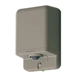 WTK3481A [屋側壁取付]熱線センサ付自動スイッチ(親器・8Aタイプ)(防雨形)(検知後連続動作時間約10秒-30分可変形(明るさセンサ付)(ブラウン)(AC100V)