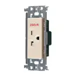 WTL19223F アドバンス 15A・20A兼用埋込接地コンセント(250V)(金属枠付)(ベージュ)