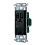 WTL19313B アドバンスシリーズ 15A・20A兼用埋込アースターミナル付接地コンセント(金属枠付)(ブラック)