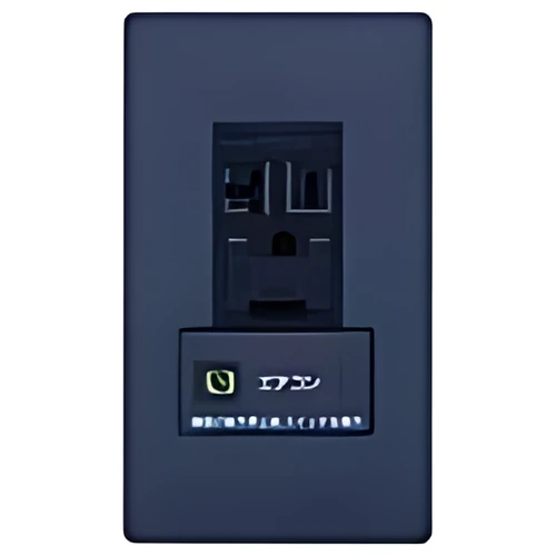 WTL1931739H アドバンスシリーズ エアコン用 埋込スイッチ付コンセント 15A・20A兼用アースターミナル付接地コンセント、「入」「切」表示スイッチB 20A 簡易耐火プレート付 マットグレー