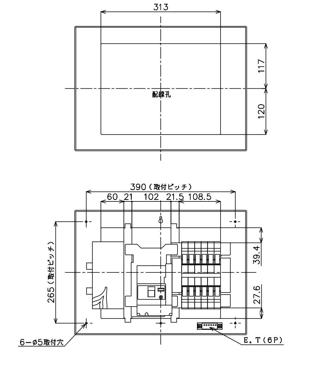 パナソニック BQR3612 住宅分電盤 標準タイプ リミッタースペース付 12 60A - 2