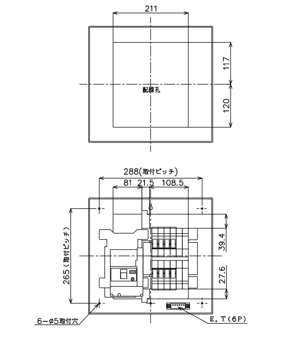宅送] パナソニック BQR3384 住宅分電盤 標準タイプ リミッタースペース付 30A