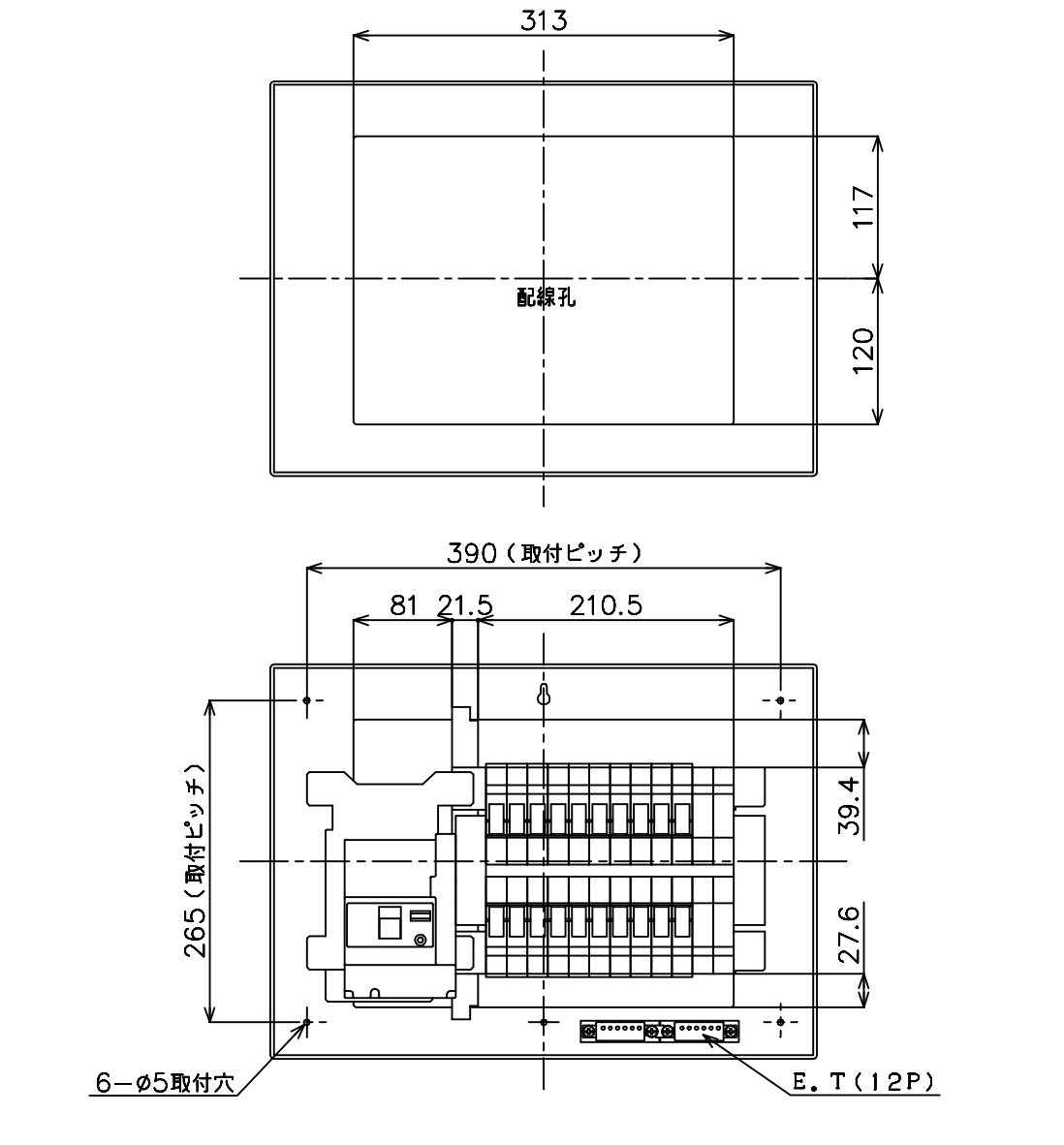 パナソニック BQR86204 住宅分電盤 標準タイプ リミッタースペースなし 20 60A - 2