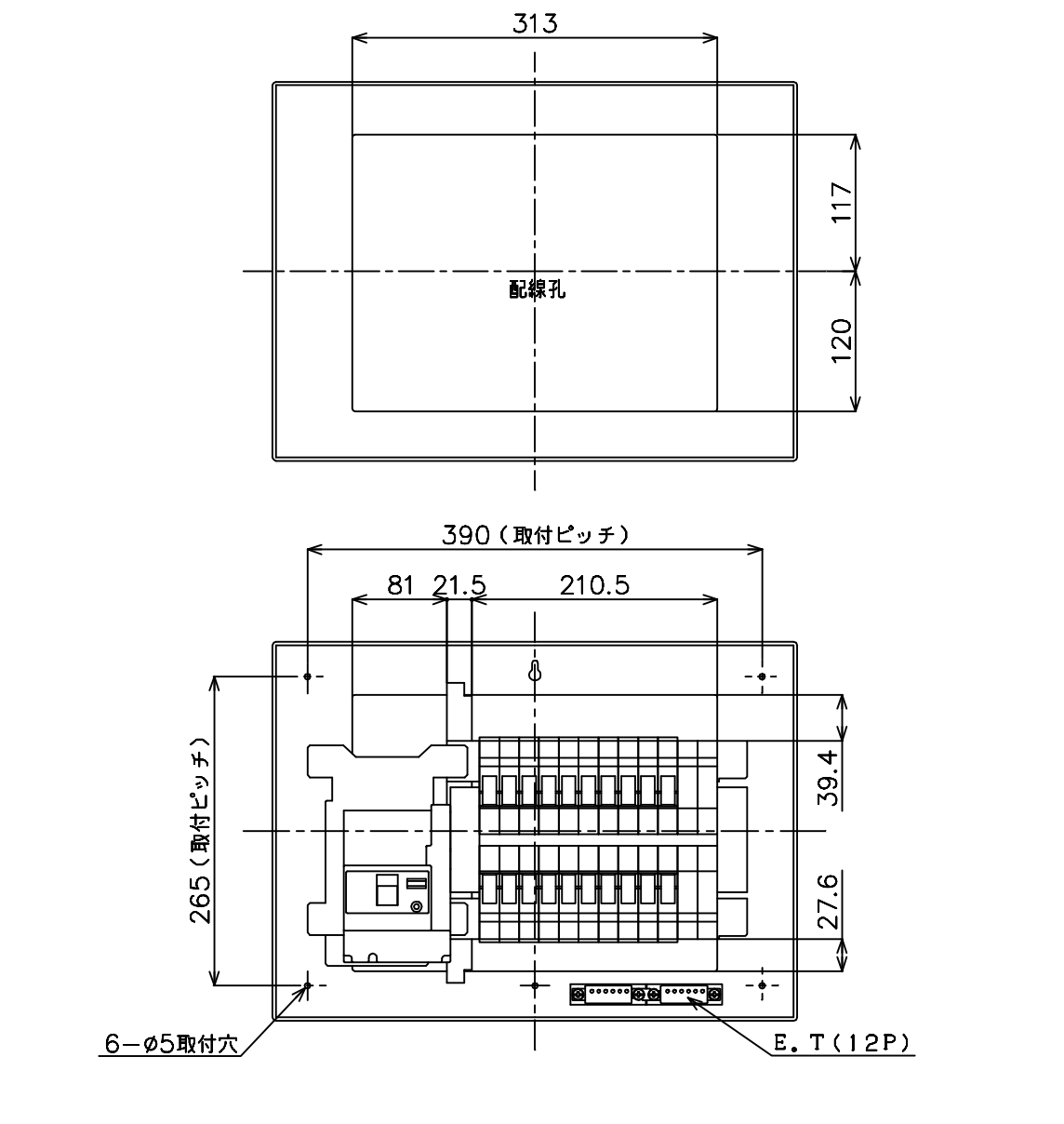 パナソニック スッキリパネル21 標準タイプ リミッタースペースなし 75A14 BQW87142 - 2