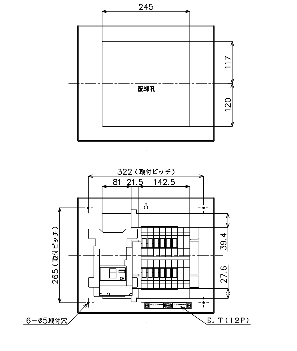パナソニック BQR35142 住宅分電盤 コスモパネル 標準タイプ リミッタースペース付 14 50A - 2